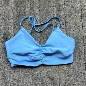 Alo Yoga Blue Ruched Bralette